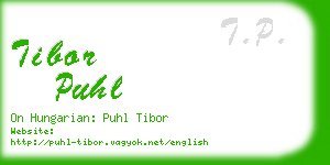 tibor puhl business card